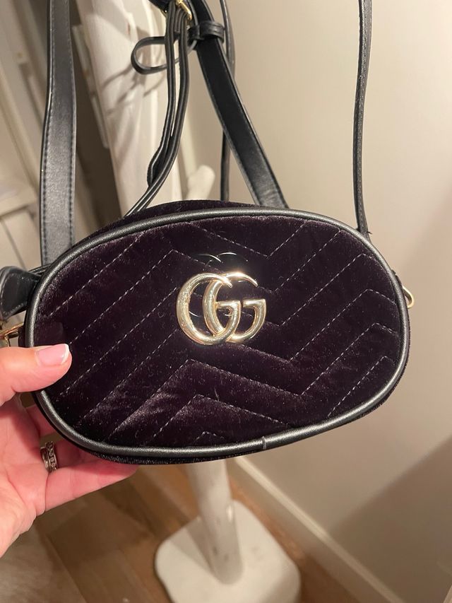 Bolso Gucci Terciopelo Negro