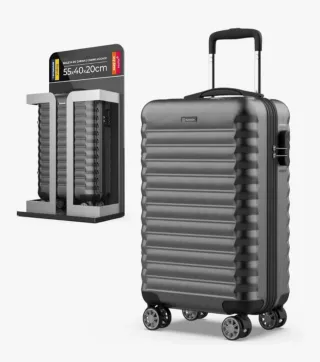 Maleta Rígida Cabina 30L Gris