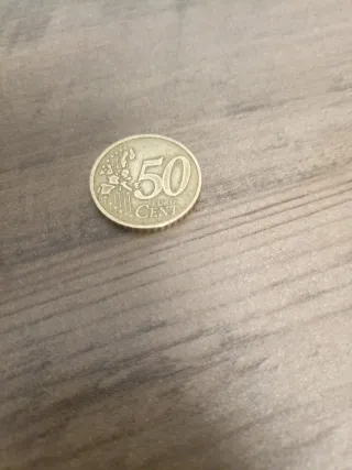 Moneda 50 céntimos 2002 estrella F