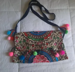 Bolso de hombro/cartera de mano bordado