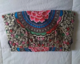 Bolso de hombro/cartera de mano bordado