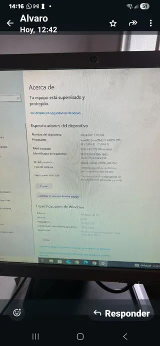 Ordenador de torre HP completo