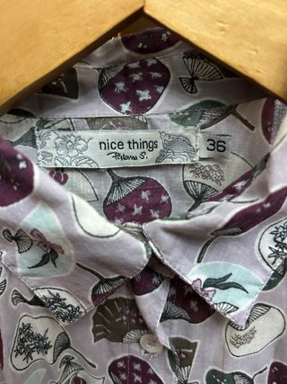 Camisa Nice Things estampado abanicos