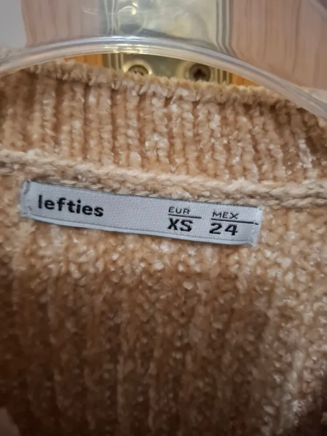 Jersey beige de punto