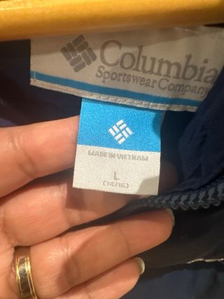 Chaqueta Columbia plumífero azul
