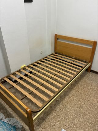 Cama individual 90cm madera