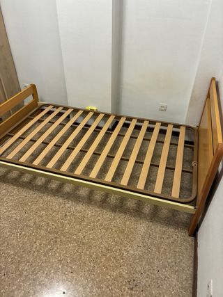 Cama individual 90cm madera