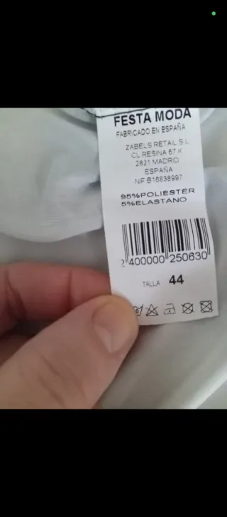 Blusa cuello redondo manga 3/4 estampada