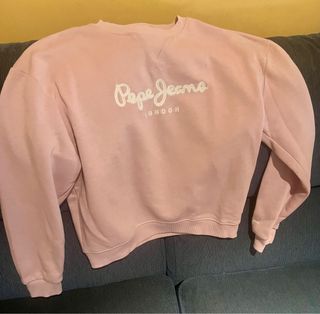 Sudadera Pepe Jeans rosa logo