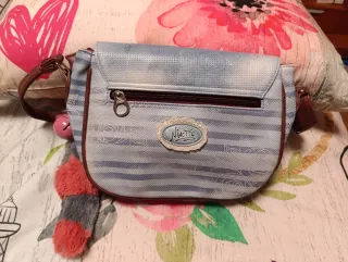 Bolso bandolera niña azul y rosa Ninette