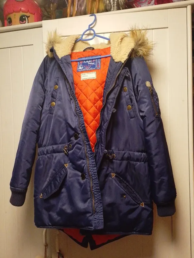 Abrigo niña/o Talla 16 Azul Marino