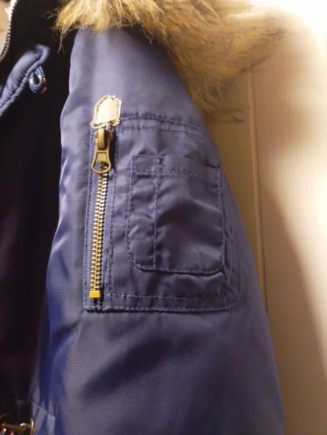 Abrigo niña/o Talla 16 Azul Marino