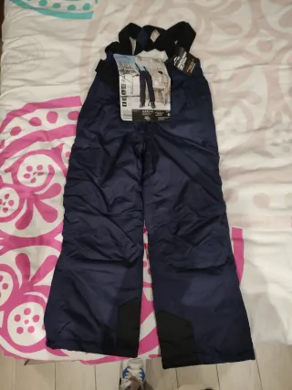 Pantalón de esquí azul con tirantes