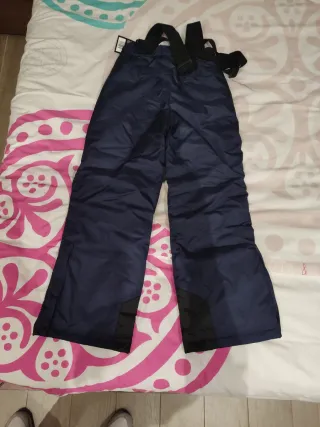 Pantalón de esquí azul con tirantes