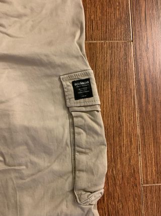 Pantalón cargo Pull&Bear beige Talla XS