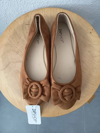 ZAPSHOP Zapatos Marrones Talla 39 Nuevos