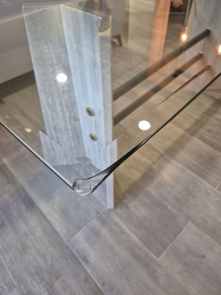 Tavolo da Pranzo in Cristallo Bisellato 10mm