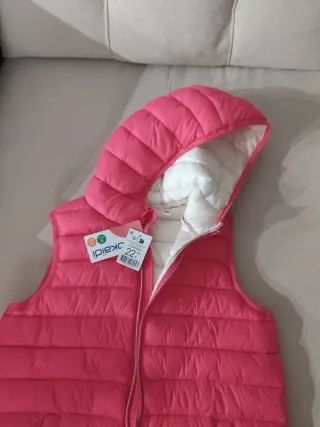 Chaleco niña Okaidi rosa