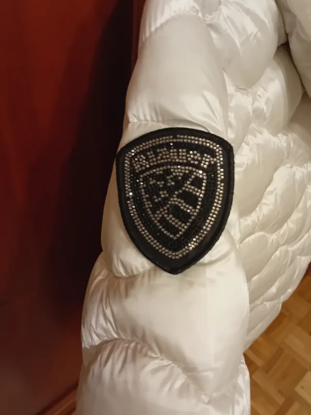 Cazadora acolchada beige talla S