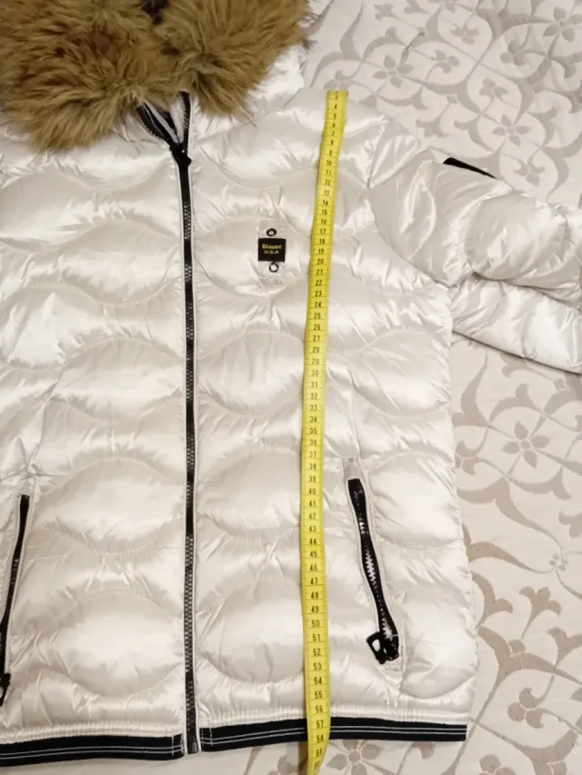 Cazadora acolchada beige talla S