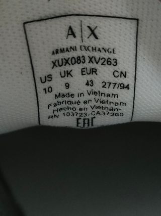 Zapatillas Armani Exchange Talla 43