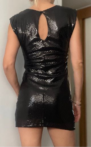 Vestido de fiesta lentejuelas negro