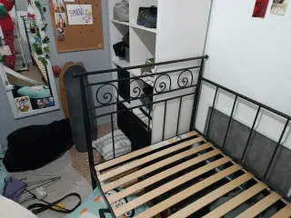 Cama Diván Forja Negra