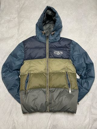 Abrigo acolchado Replay azul y verde