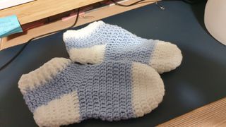 Calcetines de ganchillo hechos por mí
