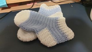 Calcetines de ganchillo hechos por mí