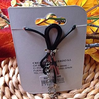 CRUZ MINERAL NATURAL DE CUARZO AHUMADO MÁS COLLAR