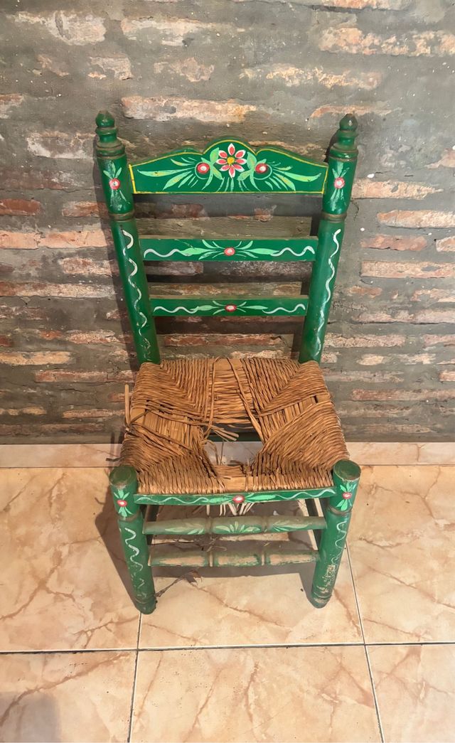 Sedia Sevillana dipinta a mano