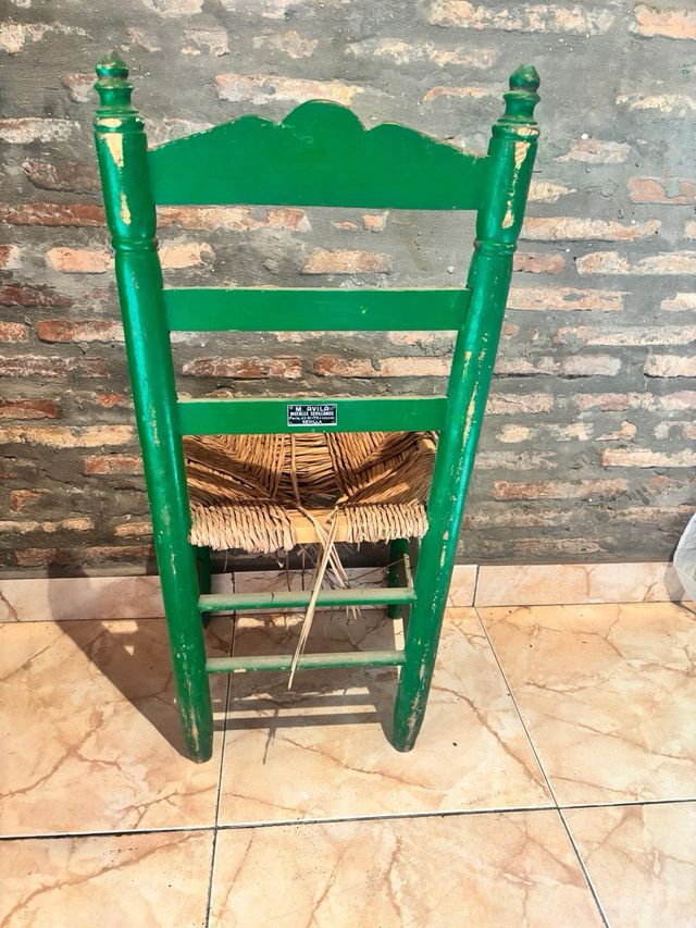 Sedia Sevillana dipinta a mano