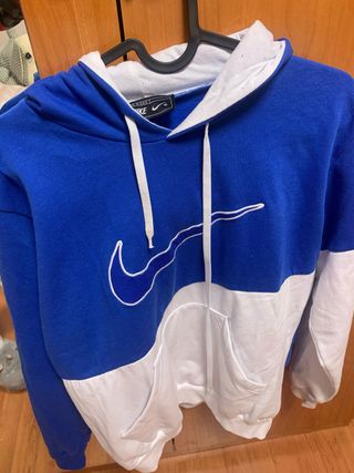 Sudadera Nike Hombre Azul y Blanca