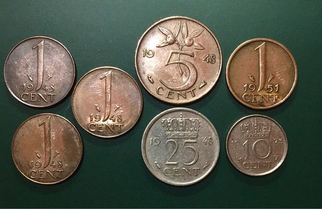 Conjunto 7 monedas Países Bajos