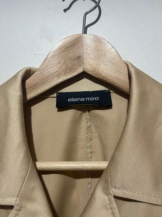 Chaqueta Elena Miro Beige/Oro