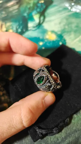 Anillo Barahir Señor de los Anillos Esmeralda