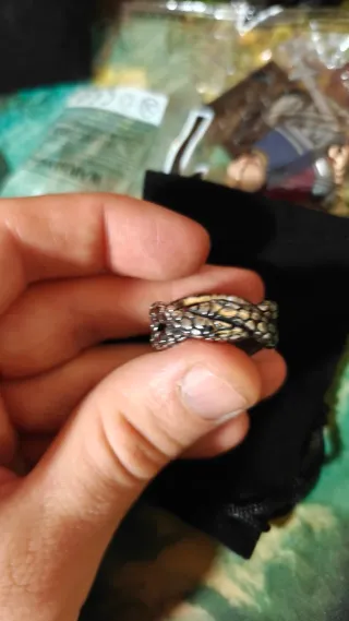 Anillo Barahir Señor de los Anillos Esmeralda