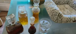 Conjunto Garrafas Licor Bar Vidro