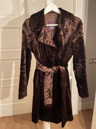 Abrigo Caramelo marrón astracán