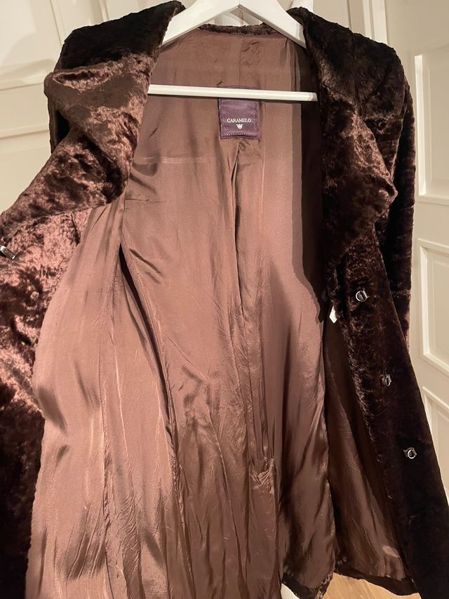 Abrigo Caramelo marrón astracán