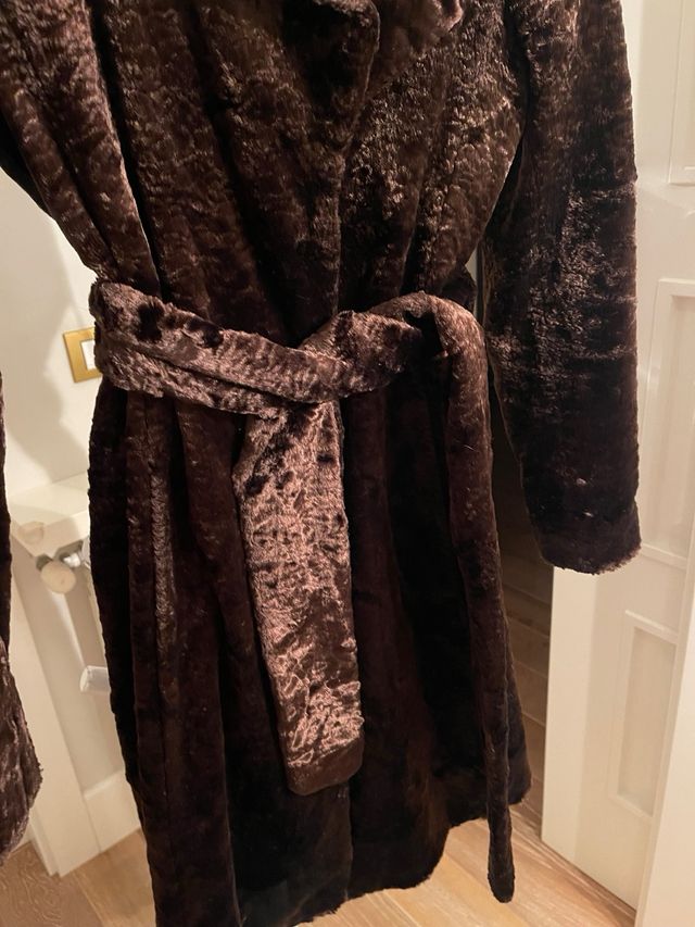 Abrigo Caramelo marrón astracán