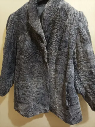 Chaquetón Astrakán Gris