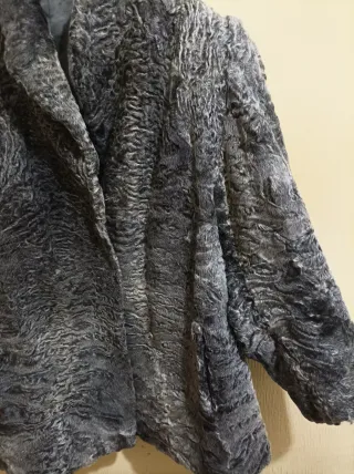 Chaquetón Astrakán Gris