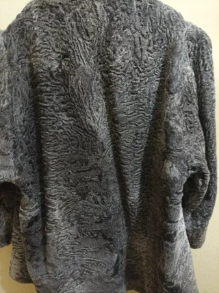 Chaquetón Astrakán Gris