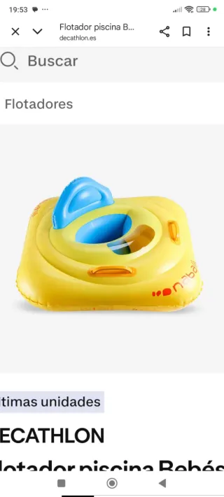 Flotador Bebé Nabaiji 7-11kg