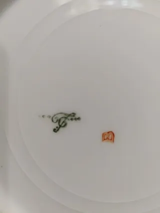 11 Antichi Piatti Profondi in Porcellana Francese