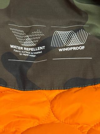 Chaquetón camuflaje con capucha