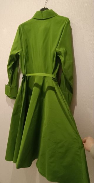 Vestido Verde Carolina Herrera Nuevo Talla M