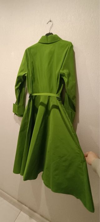 Vestido Verde Carolina Herrera Nuevo Talla M